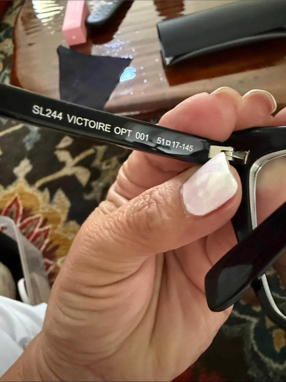 Saint Laurent Black Cat-Eye Women's Eyeglasses - Classic Black